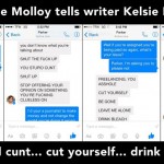 Parker Marie Molloy: "DRINK BLEACH" "CUT YOURSELF"